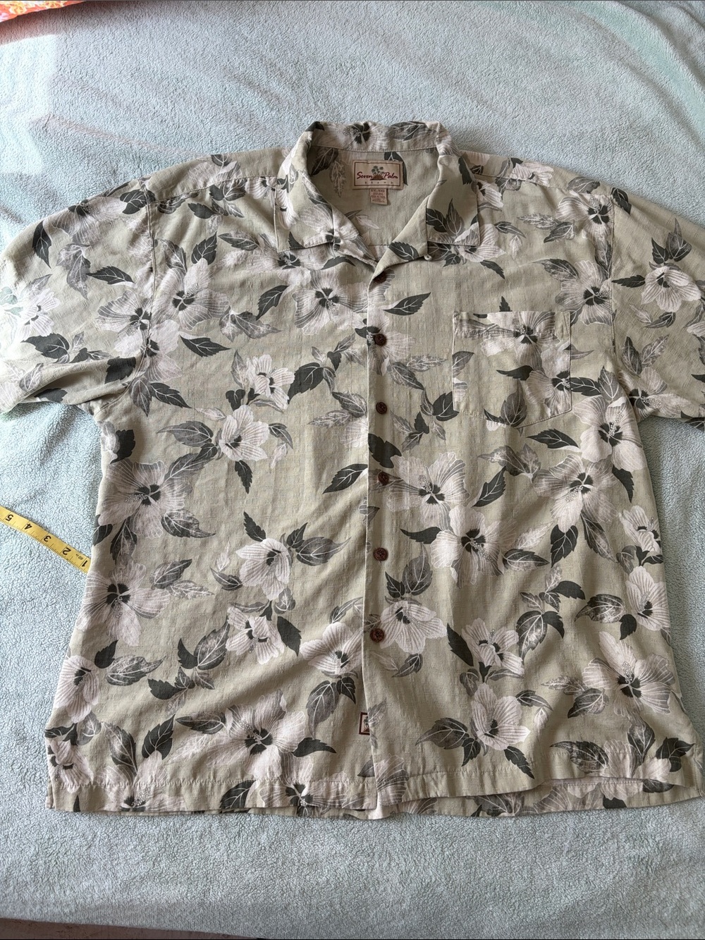 Seven Palm Men’s Silk Short-Sleeve Button-Down Hawaiian Shirt